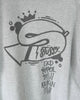 ステューシー OLD SKOOL STILL KICKIN' IT ジップアップ フーディー パーカー グレー M メンズ