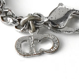 クリスチャン ディオール Diorロゴ チェーン ネックレス シルバー