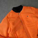 ディーゼル バックロゴ リバーシブル MA-1 メンズ ブラック / オレンジ