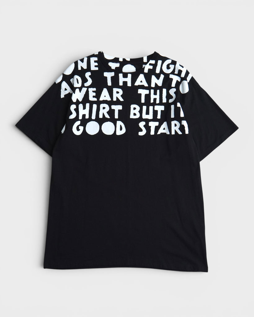メゾン マルジェラ AIDS TEE エイズ Tシャツ ブラック メンズ