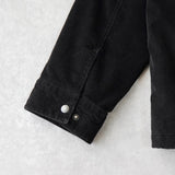 リーバイス SHERPA LINED TRUCKER JACKET コーデュロイ襟 ボアジャケット ブラック メンズ