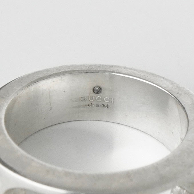 グッチ カットアウト ダブルG シルバー925 指輪 リング 9号