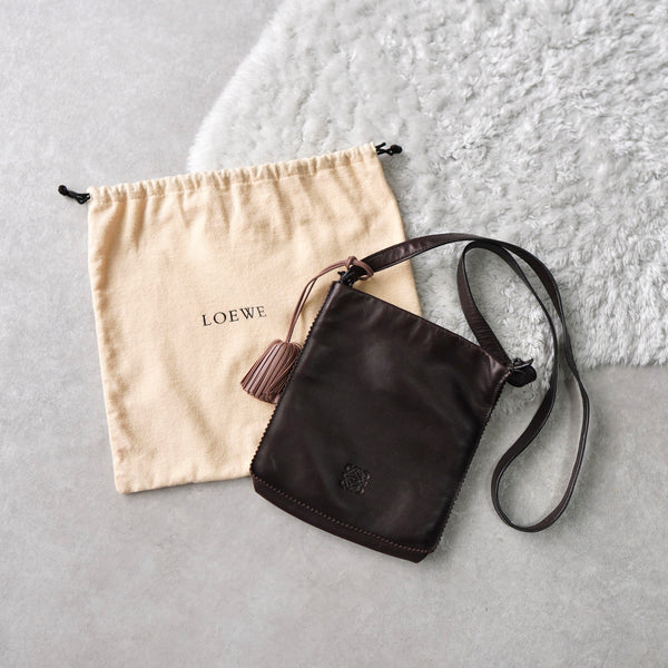 Napa Leather Anagram Shoulder Bag