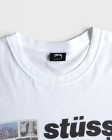 Italic Collage Longsleeve Tee ステューシー 長袖Tシャツ ロンT ホワイト L メンズ