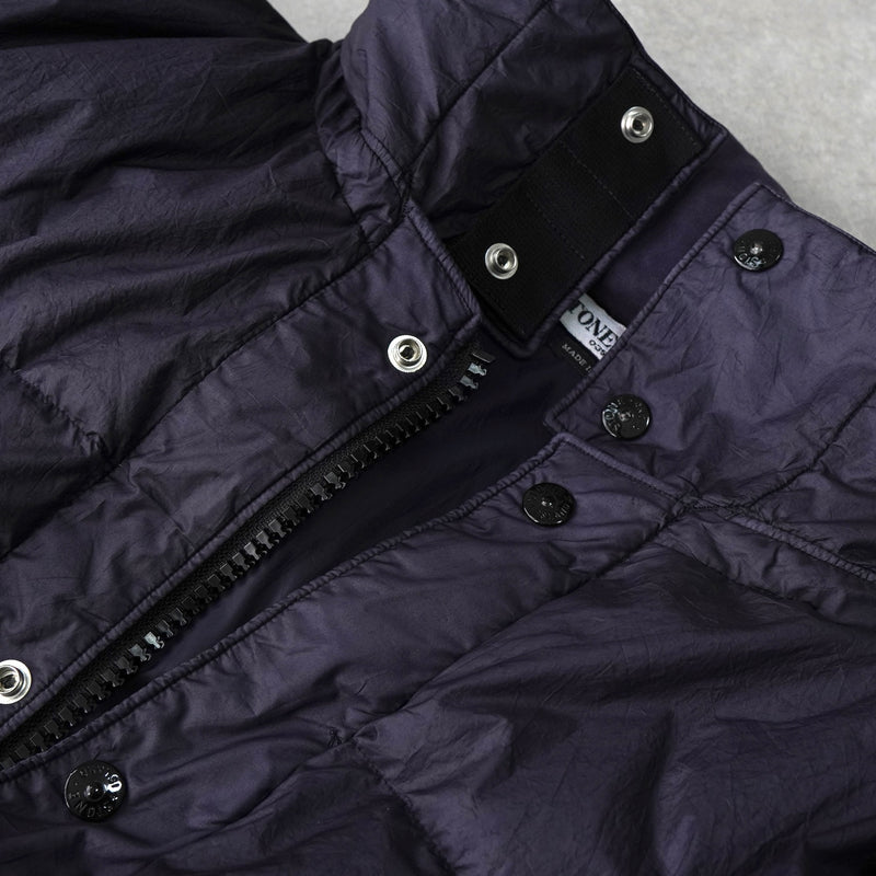 ストーン アイランド ショート丈 ダウンジャケット ネイビー