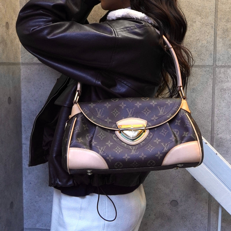 ルイ ヴィトン モノグラム ビバリーMM ブラウン M40121