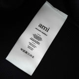 アミパリ アミ パリス ハートロゴ ポロニット ブラック タグ付き未使用品