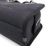 シャネル ドーヴィル キャンバス レザー 2way ハンドバッグ チェーンショルダーバッグ ブラック A番台8桁