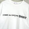 Comme des Garçons Shirt Logo T-Shirt White