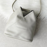 エムエムシックス メゾン マルジェラ レザー ジャパニーズバッグ クロスボディ ショルダーバッグ グレー