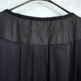 イヴサンローラン ヴィンテージ YSLロゴ ステンカラーコート ダークグレー