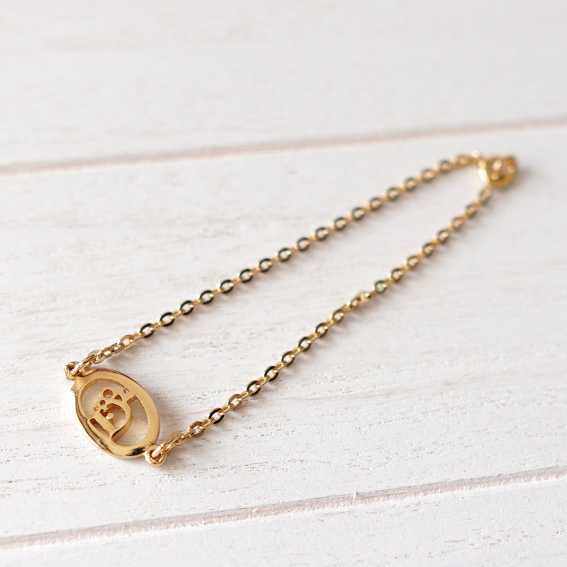 Circle Motif Gold Bracelet