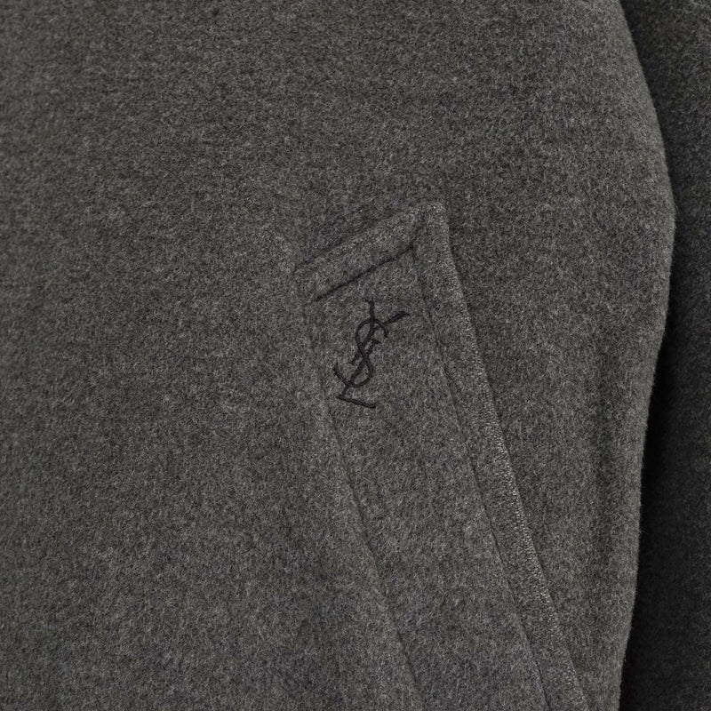 イヴ サンローラン ヴィンテージ YSLロゴ ウールコート チェスターコート ブラウン