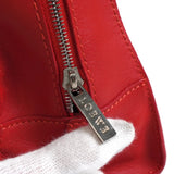 ロエベ ロゴ レザー ミニ ハンドバッグ レッド