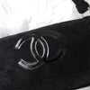 Chanel Coco Mark 绒面面料新颖单肩包 黑色