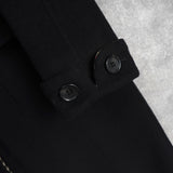 バーバリー ロンドン ノバチェック裏地 カシミア ウール ステンカラーコート レディース ブラック