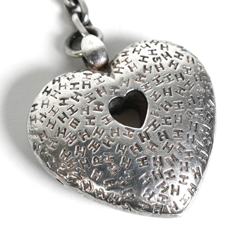 エルメス トゥーブー ハート キーチャーム シルバー925