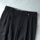 クリスチャン ディオール ヴィンテージ ツータック スラックス ブラック