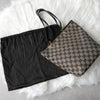 Gucci GG帆布手提包米色/黑色