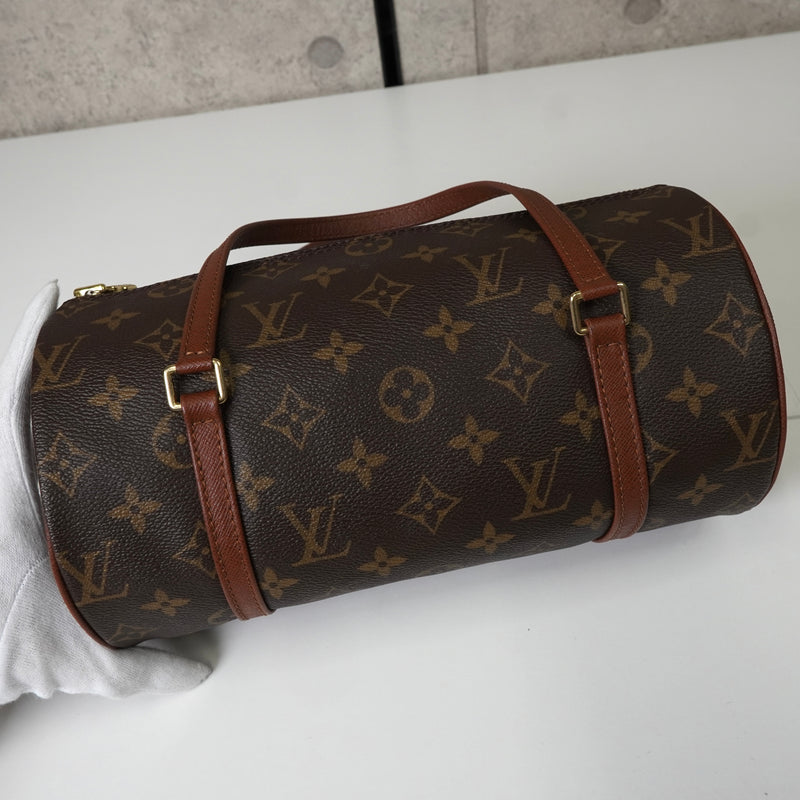 ルイ・ヴィトン モノグラム 旧パピヨン26 ハンドバッグ ブラウン M51366