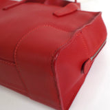 ロエベ ロゴ レザー ミニ ハンドバッグ レッド