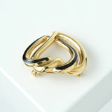 クリスチャン ディオール ハート ブローチ GP ゴールド / ブラック