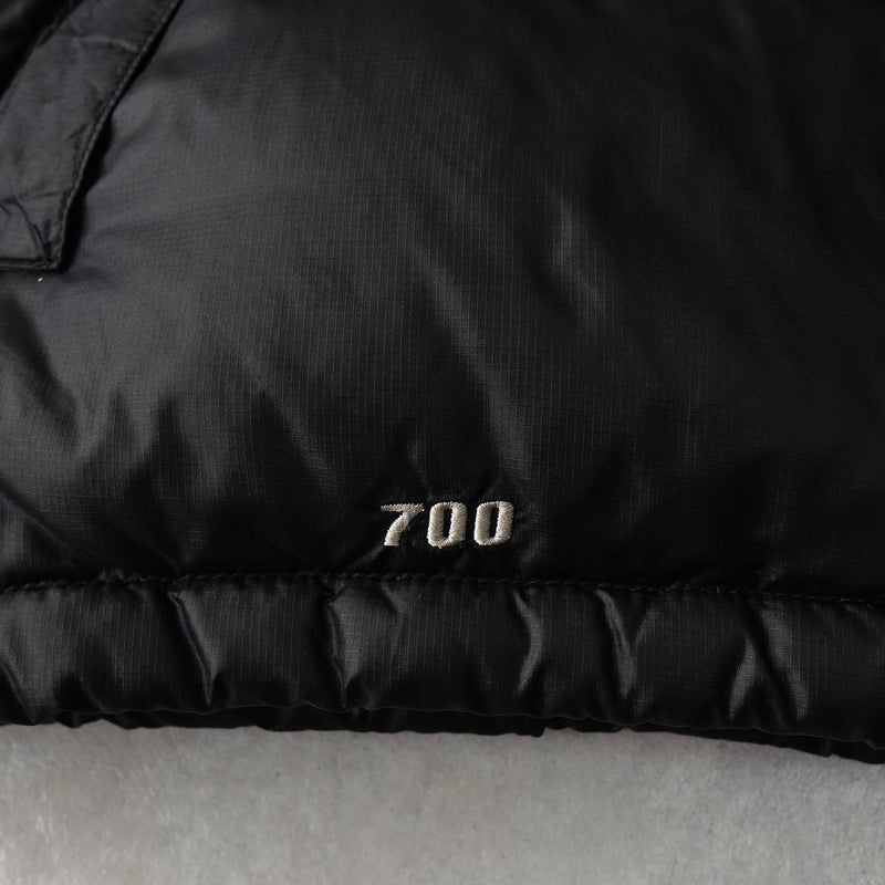 ザ ノースフェイス ヌプシ 700フィル ロゴ ダウンベスト ブラック