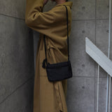 プラダ テスート ポコノ ナイロン ビーズ タッセル ミニ ショルダーバッグ ポシェット ブラック