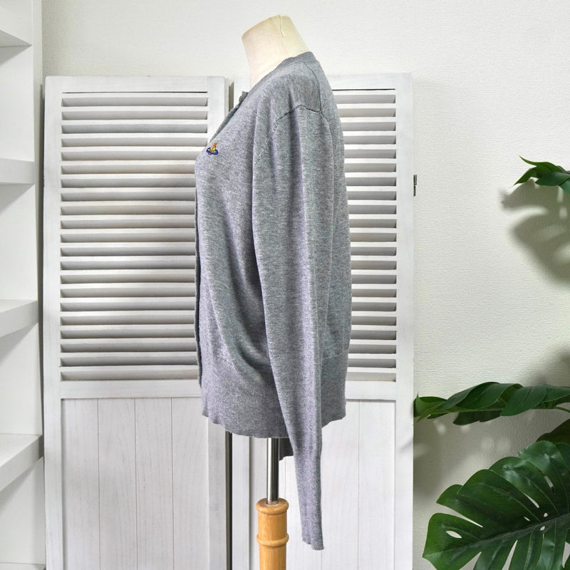 ヴィヴィアン ウエストウッド オーブ カーディガン レディース グレー