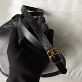 イヴ サンローラン ヴィンテージ YSLロゴ ショルダーバッグ ポシェット ブラック