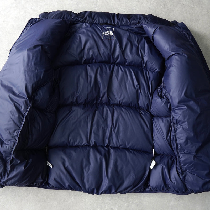 ザ ノースフェイス ヌプシ ロゴ ダウンジャケット ネイビー