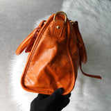 ミュウミュウ レザー 2way ハンドバッグ ショルダーバッグ オレンジ
