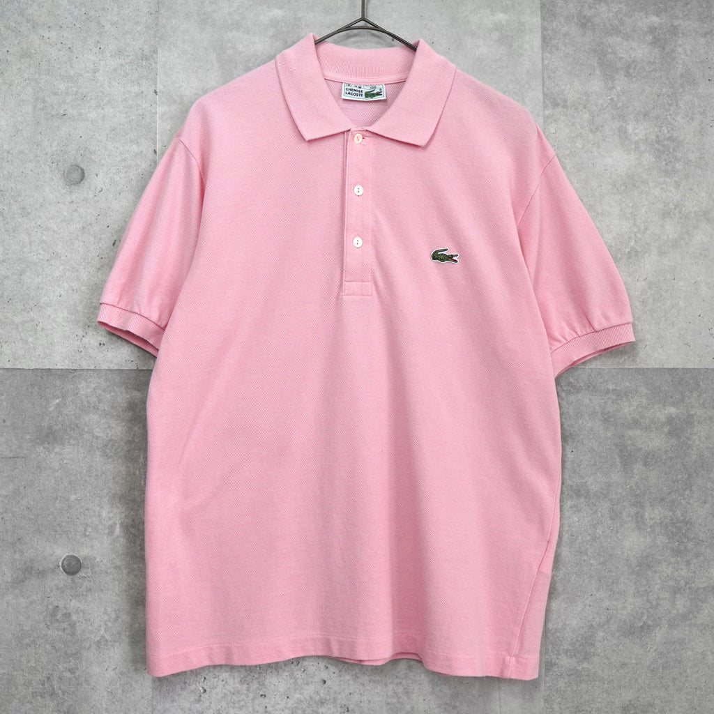 Lacoste Chemise 徽标贴片短袖 Polo 衫（浅粉色）