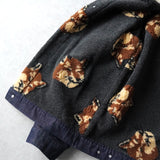 Fox Head Pattern Boa Denim Jacket｜Made in Portugal