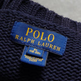 ポロ ラルフローレン 星条旗 ニット コットン ニット ネイビー