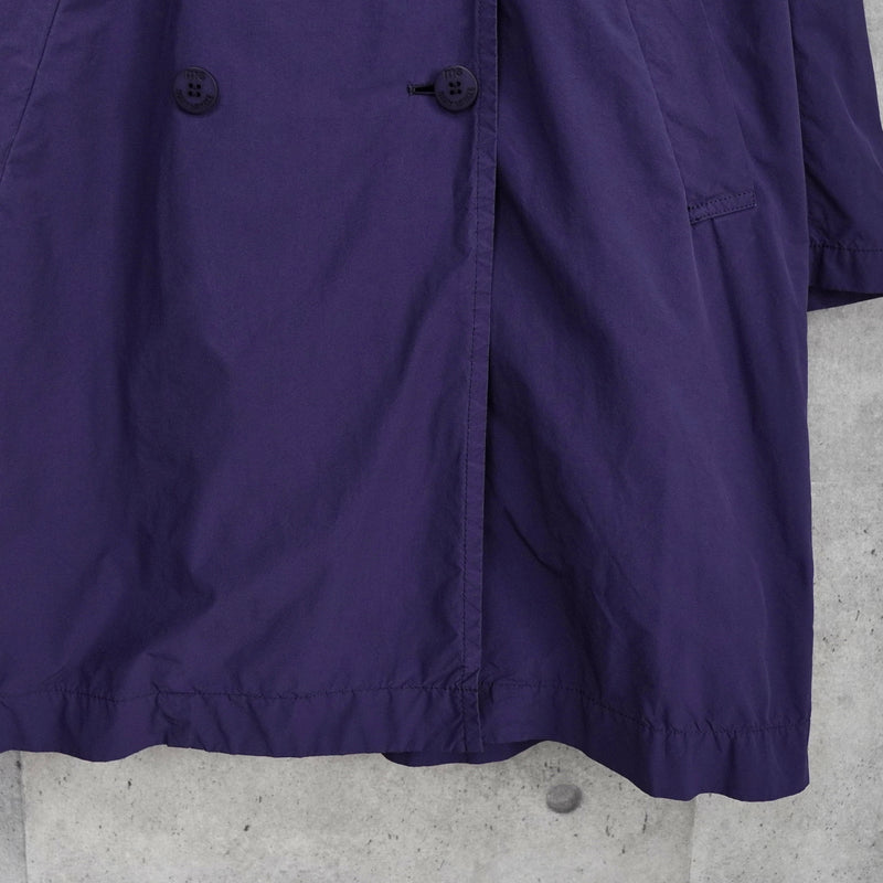 ミー イッセイミヤケ アーカイブ ナイロン トレンチコート レディース パープル