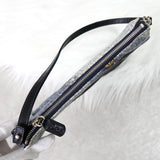 ディオール サドル 転写 キャンバス / レザー ワンショルダーバッグ ハンドバッグ ブルー