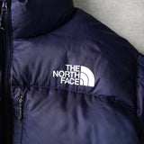 ザ ノースフェイス ヌプシ ロゴ ダウンジャケット ネイビー