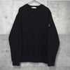 ストーン アイランド ガーメントダイ スウェット ブラック メンズ