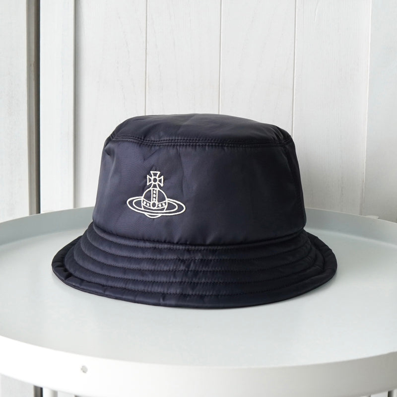ヴィヴィアン ウエストウッド オーブ ナイロン バケットハット ネイビー