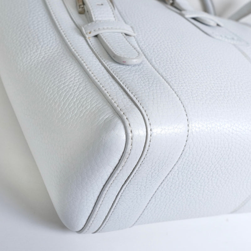 ロエベ レザー トートバッグ ホワイト