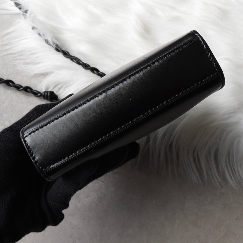 ジルサンダー タングル スモール レザー ショルダーバッグ ブラック