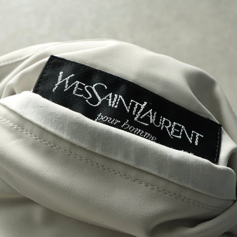 イヴサンローラン リバーシブル YSLロゴ ブルゾンホワイト / ブラック