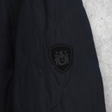 アクアスキュータム  コーデュロイ襟 キルティングジャケット ブラック