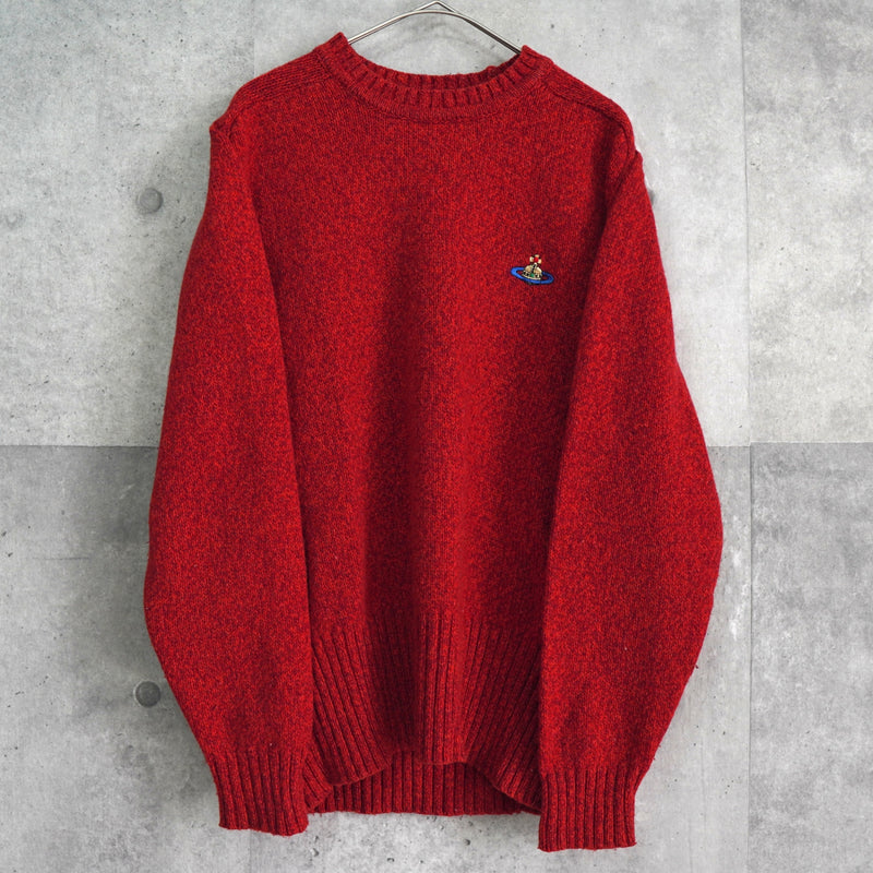 ヴィヴィアン ウエストウッド オーブロゴ ニット レッド