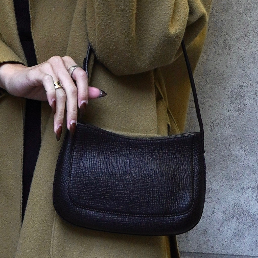 ロエベ ロゴ レザー ミニバッグ アクセサリーポーチ ブラック