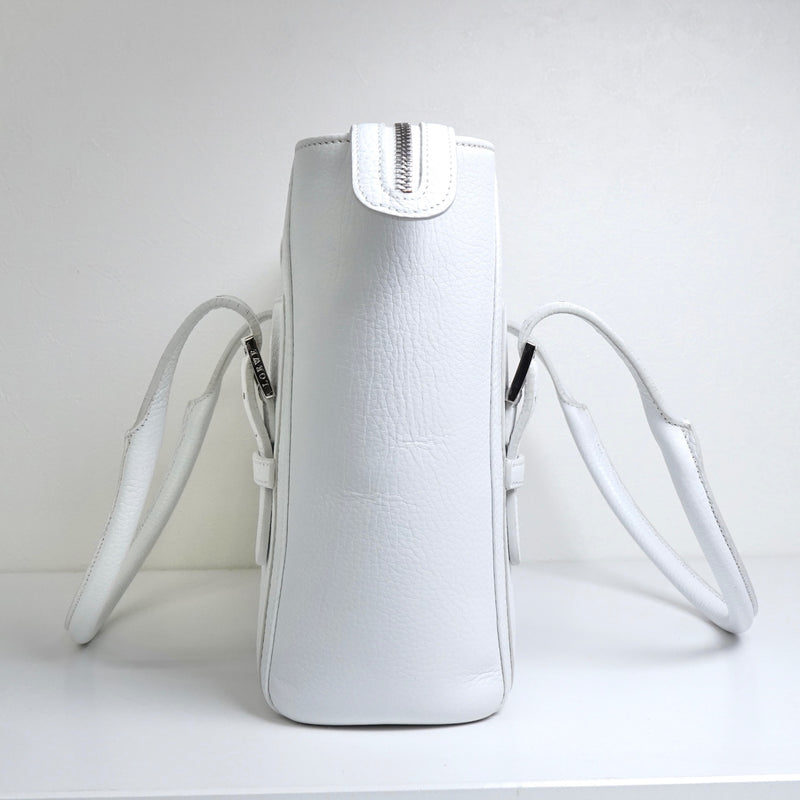 ロエベ レザー トートバッグ ホワイト