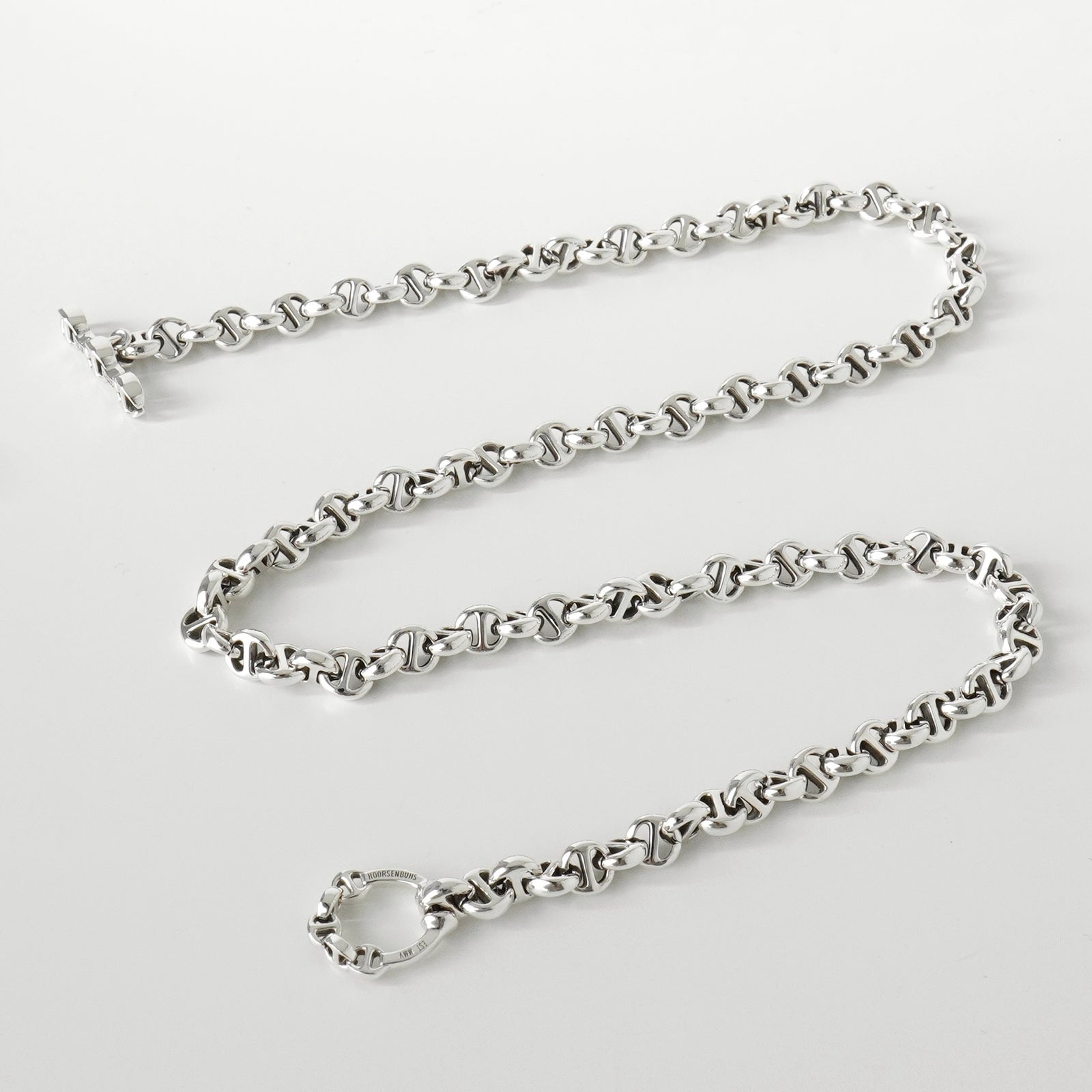ホーセンブース 5MM OPEN-LINK シルバー925 ネックレス 105コマ 