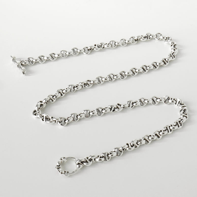 ホーセンブース 5MM OPEN-LINK シルバー925 ネックレス 105コマ