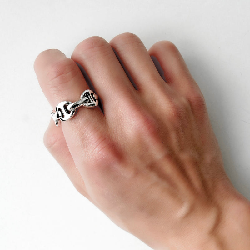 DAME CLASSIC TRI-LINK シルバー925 指輪 リング 17号 / 18号 / 20号 / 22号